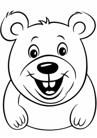 Dulce oso es un dibujo de animales para colorear gratis, con contornos negros claros y detalles fáciles de imprimir para niños. Abre el archivo PNG, imprímelo en A4 y úsalo en casa, en el jardín de infancia o en la escuela.