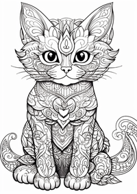 Gato mandala es un dibujo de animales para colorear gratis, con contornos negros claros y detalles fáciles de imprimir para niños. Abre el archivo PNG, imprímelo en A4 y úsalo en casa, en el jardín de infancia o en la escuela.