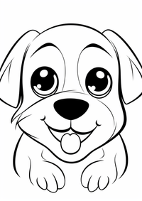 Dulce perro es un dibujo de animales para colorear gratis, con contornos negros claros y detalles fáciles de imprimir para niños. Abre el archivo PNG, imprímelo en A4 y úsalo en casa, en el jardín de infancia o en la escuela.
