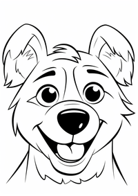 Dulce perro es un dibujo de animales para colorear gratis, con contornos negros claros y detalles fáciles de imprimir para niños. Abre el archivo PNG, imprímelo en A4 y úsalo en casa, en el jardín de infancia o en la escuela.