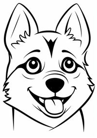 Dulce perro es un dibujo de animales para colorear gratis, con contornos negros claros y detalles fáciles de imprimir para niños. Abre el archivo PNG, imprímelo en A4 y úsalo en casa, en el jardín de infancia o en la escuela.