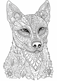 Perro mandala es un dibujo de animales para colorear gratis, con contornos negros claros y detalles fáciles de imprimir para niños. Abre el archivo PNG, imprímelo en A4 y úsalo en casa, en el jardín de infancia o en la escuela.