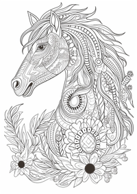 Caballo mandala es un dibujo de animales para colorear gratis, con contornos negros claros y detalles fáciles de imprimir para niños. Abre el archivo PNG, imprímelo en A4 y úsalo en casa, en el jardín de infancia o en la escuela.