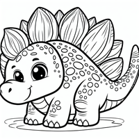 Entdecke die Welt der Farben mit diesem bezaubernden Dinosaurier-Ausmalbild! Dieses Bild zeigt einen süßen Dinosaurier mit großen, freundlichen Augen und einer Reihe von detailreichen Rückenplatten. Perfekt für kleine Künstler, um ihrer Kreativität freien Lauf zu lassen.