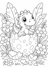 dinossauros em a journey of discovery - detalhada cena — página para colorir é uma página gratuita para colorir e imprimir em A4, com contornos pretos nítidos e áreas claras para colorir. Sem cadastro.