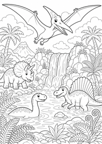 Pteranodon rio — página para colorir é uma página gratuita para colorir e imprimir em A4, com contornos pretos nítidos e áreas claras para colorir. Sem cadastro.