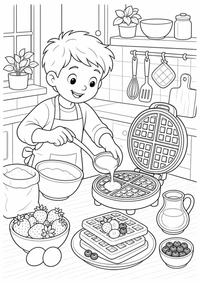 Vegetable soup में kitchen - विस्तृत दृश्य — कलरिंग पेज एक मुफ्त A4 कलरिंग पेज है, जिसमें स्पष्ट काली रूपरेखाएँ और रंग भरने के लिए साफ़ क्षेत्र हैं। पंजीकरण आवश्यक नहीं।