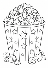 Popcorn for बच्चे — कलरिंग पेज एक मुफ्त A4 कलरिंग पेज है, जिसमें स्पष्ट काली रूपरेखाएँ और रंग भरने के लिए साफ़ क्षेत्र हैं। पंजीकरण आवश्यक नहीं।