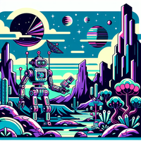 Robot sobre extraño planetas es un dibujo de fantasía para colorear gratis, con contornos negros claros y detalles fáciles de imprimir para niños. Abre el archivo PNG, imprímelo en A4 y úsalo en casa, en el jardín de infancia o en la escuela.