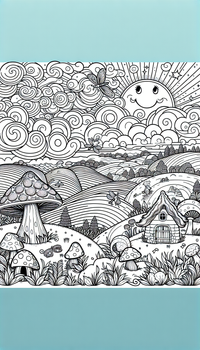 Fantasía paisaje 29 es un dibujo de fantasía para colorear gratis, con contornos negros claros y detalles fáciles de imprimir para niños. Abre el archivo PNG, imprímelo en A4 y úsalo en casa, en el jardín de infancia o en la escuela.