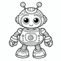 Dulce robot para colorear es un dibujo de fantasía para colorear gratis, con contornos negros claros y detalles fáciles de imprimir para niños. Abre el archivo PNG, imprímelo en A4 y úsalo en casa, en el jardín de infancia o en la escuela.
