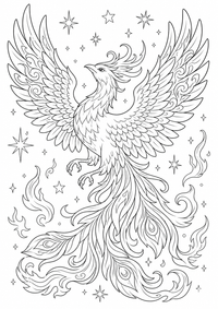 काल्पनिक : Phoenix — कलरिंग पेज एक मुफ्त A4 कलरिंग पेज है, जिसमें स्पष्ट काली रूपरेखाएँ और रंग भरने के लिए साफ़ क्षेत्र हैं। पंजीकरण आवश्यक नहीं।
