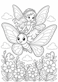 काल्पनिक : Fee Schmetterling — कलरिंग पेज एक मुफ्त A4 कलरिंग पेज है, जिसमें स्पष्ट काली रूपरेखाएँ और रंग भरने के लिए साफ़ क्षेत्र हैं। पंजीकरण आवश्यक नहीं।