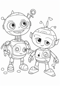 Divertido robot es un dibujo de fantasía para colorear gratis, con contornos negros claros y detalles fáciles de imprimir para niños. Abre el archivo PNG, imprímelo en A4 y úsalo en casa, en el jardín de infancia o en la escuela.