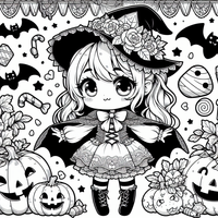 Halloween dibujo para colorear niños es un dibujo de Halloween para colorear gratis, con contornos negros claros y detalles fáciles de imprimir para niños. Abre el archivo PNG, imprímelo en A4 y úsalo en casa, en el jardín de infancia o en la escuela.