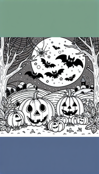 Halloween paisaje 38 es un dibujo de Halloween para colorear gratis, con contornos negros claros y detalles fáciles de imprimir para niños. Abre el archivo PNG, imprímelo en A4 y úsalo en casa, en el jardín de infancia o en la escuela.