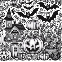 Halloween página para colorear es un dibujo de Halloween para colorear gratis, con contornos negros claros y detalles fáciles de imprimir para niños. Abre el archivo PNG, imprímelo en A4 y úsalo en casa, en el jardín de infancia o en la escuela.