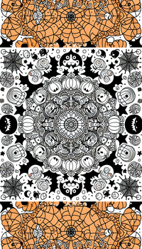 Halloween mandala 36 es un dibujo de Halloween para colorear gratis, con contornos negros claros y detalles fáciles de imprimir para niños. Abre el archivo PNG, imprímelo en A4 y úsalo en casa, en el jardín de infancia o en la escuela.