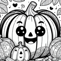 Otoñal diversión con calabazas es un dibujo de Halloween para colorear gratis, con contornos negros claros y detalles fáciles de imprimir para niños. Abre el archivo PNG, imprímelo en A4 y úsalo en casa, en el jardín de infancia o en la escuela.