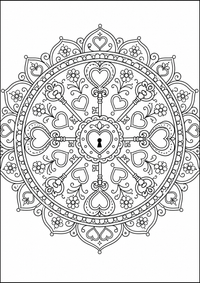 Corazón mandala es un dibujo de mandala para colorear gratis, con contornos negros claros y detalles fáciles de imprimir para niños. Abre el archivo PNG, imprímelo en A4 y úsalo en casa, en el jardín de infancia o en la escuela.