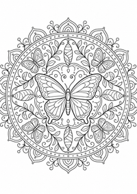 Mariposa mandala es un dibujo de mandala para colorear gratis, con contornos negros claros y detalles fáciles de imprimir para niños. Abre el archivo PNG, imprímelo en A4 y úsalo en casa, en el jardín de infancia o en la escuela.