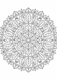 Hojas mandala es un dibujo de mandala para colorear gratis, con contornos negros claros y detalles fáciles de imprimir para niños. Abre el archivo PNG, imprímelo en A4 y úsalo en casa, en el jardín de infancia o en la escuela.
