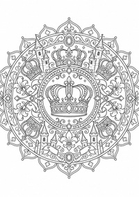 Coronas mandala es un dibujo de mandala para colorear gratis, con contornos negros claros y detalles fáciles de imprimir para niños. Abre el archivo PNG, imprímelo en A4 y úsalo en casa, en el jardín de infancia o en la escuela.