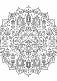 Oriente mandala es un dibujo de mandala para colorear gratis, con contornos negros claros y detalles fáciles de imprimir para niños. Abre el archivo PNG, imprímelo en A4 y úsalo en casa, en el jardín de infancia o en la escuela.