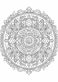 Marino mandala es un dibujo de mandala para colorear gratis, con contornos negros claros y detalles fáciles de imprimir para niños. Abre el archivo PNG, imprímelo en A4 y úsalo en casa, en el jardín de infancia o en la escuela.