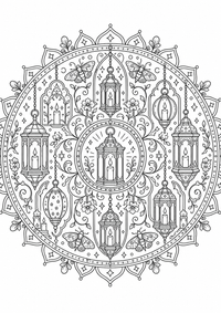 Faroles mandala es un dibujo de mandala para colorear gratis, con contornos negros claros y detalles fáciles de imprimir para niños. Abre el archivo PNG, imprímelo en A4 y úsalo en casa, en el jardín de infancia o en la escuela.