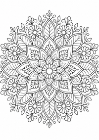 मंडला : Blumen मंडला — कलरिंग पेज एक मुफ्त A4 कलरिंग पेज है, जिसमें स्पष्ट काली रूपरेखाएँ और रंग भरने के लिए साफ़ क्षेत्र हैं। पंजीकरण आवश्यक नहीं।