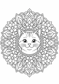 मंडला : Katzen मंडला — कलरिंग पेज एक मुफ्त A4 कलरिंग पेज है, जिसमें स्पष्ट काली रूपरेखाएँ और रंग भरने के लिए साफ़ क्षेत्र हैं। पंजीकरण आवश्यक नहीं।