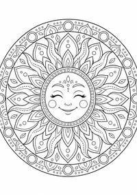 Sol mandala grande es un dibujo de mandala para colorear gratis, con contornos negros claros y detalles fáciles de imprimir para niños. Abre el archivo PNG, imprímelo en A4 y úsalo en casa, en el jardín de infancia o en la escuela.