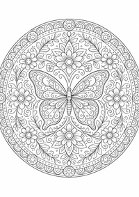 Mariposa mandala delicado es un dibujo de mandala para colorear gratis, con contornos negros claros y detalles fáciles de imprimir para niños. Abre el archivo PNG, imprímelo en A4 y úsalo en casa, en el jardín de infancia o en la escuela.