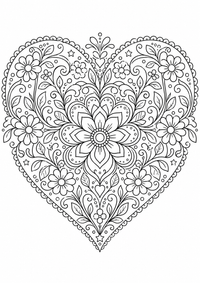Corazón de flores mandala es un dibujo de mandala para colorear gratis, con contornos negros claros y detalles fáciles de imprimir para niños. Abre el archivo PNG, imprímelo en A4 y úsalo en casa, en el jardín de infancia o en la escuela.