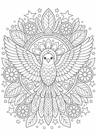 Bird मंडला — कलरिंग पेज एक मुफ्त A4 कलरिंग पेज है, जिसमें स्पष्ट काली रूपरेखाएँ और रंग भरने के लिए साफ़ क्षेत्र हैं। पंजीकरण आवश्यक नहीं।