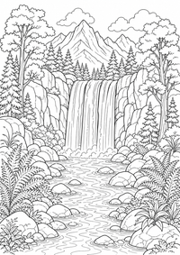 प्रकृति : Wasserfall में der Natur — कलरिंग पेज एक मुफ्त A4 कलरिंग पेज है, जिसमें स्पष्ट काली रूपरेखाएँ और रंग भरने के लिए साफ़ क्षेत्र हैं। पंजीकरण आवश्यक नहीं।