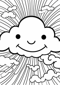 Dulce nube es un dibujo de naturaleza para colorear gratis, con contornos negros claros y detalles fáciles de imprimir para niños. Abre el archivo PNG, imprímelo en A4 y úsalo en casa, en el jardín de infancia o en la escuela.