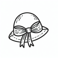 Dieser niedliche Hut mit einer Schleife ist perfekt für Kinder, die gerne kreativ sind. Einfache Linien und ein attraktives Design machen dieses Ausmalbild ideal für junge Künstler. Viel Spaß beim Ausmalen!