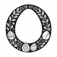 Corona de Pascua con huevos es un dibujo de Pascua para colorear gratis, con contornos negros claros y detalles fáciles de imprimir para niños. Abre el archivo PNG, imprímelo en A4 y úsalo en casa, en el jardín de infancia o en la escuela.