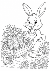 ईस्टर : Osterhase Schubkarre — कलरिंग पेज एक मुफ्त A4 कलरिंग पेज है, जिसमें स्पष्ट काली रूपरेखाएँ और रंग भरने के लिए साफ़ क्षेत्र हैं। पंजीकरण आवश्यक नहीं।