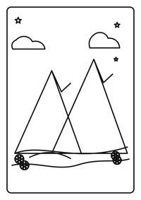 Lago de montaña con Matterhorn es un dibujo de naturaleza para colorear gratis, con contornos negros claros y detalles fáciles de imprimir para niños. Abre el archivo PNG, imprímelo en A4 y úsalo en casa, en el jardín de infancia o en la escuela.