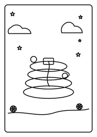 Tortita torre es un dibujo de comida para colorear gratis, con contornos negros claros y detalles fáciles de imprimir para niños. Abre el archivo PNG, imprímelo en A4 y úsalo en casa, en el jardín de infancia o en la escuela.