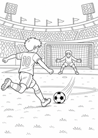 : Dribbling auf dem Spielfeld — página para colorir é uma página gratuita para colorir e imprimir em A4, com contornos pretos nítidos e áreas claras para colorir. Sem cadastro.