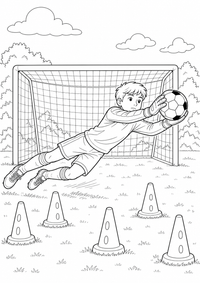 futebol cup em stadium - detalhada cena — página para colorir é uma página gratuita para colorir e imprimir em A4, com contornos pretos nítidos e áreas claras para colorir. Sem cadastro.