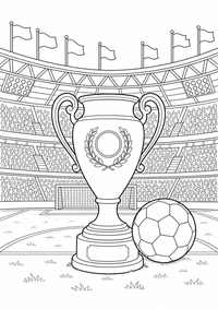 Celebration after o goal – detalhada cena — página para colorir é uma página gratuita para colorir e imprimir em A4, com contornos pretos nítidos e áreas claras para colorir. Sem cadastro.