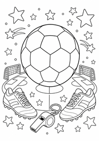 Big futebol colorir imagem — página para colorir é uma página gratuita para colorir e imprimir em A4, com contornos pretos nítidos e áreas claras para colorir. Sem cadastro.