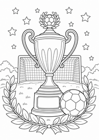futebol cup com ball colorir imagem — página para colorir é uma página gratuita para colorir e imprimir em A4, com contornos pretos nítidos e áreas claras para colorir. Sem cadastro.