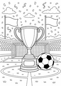 futebol cup com ball — página para colorir é uma página gratuita para colorir e imprimir em A4, com contornos pretos nítidos e áreas claras para colorir. Sem cadastro.