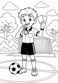 futebol referee whistle — página para colorir é uma página gratuita para colorir e imprimir em A4, com contornos pretos nítidos e áreas claras para colorir. Sem cadastro.